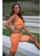 CONFIDENT BIKER SHORTS - ORANGE