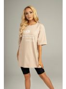 BEVERLY OVERSIZED T-SHIRT - NUDE