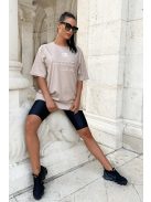 BEVERLY OVERSIZED T-SHIRT - NUDE